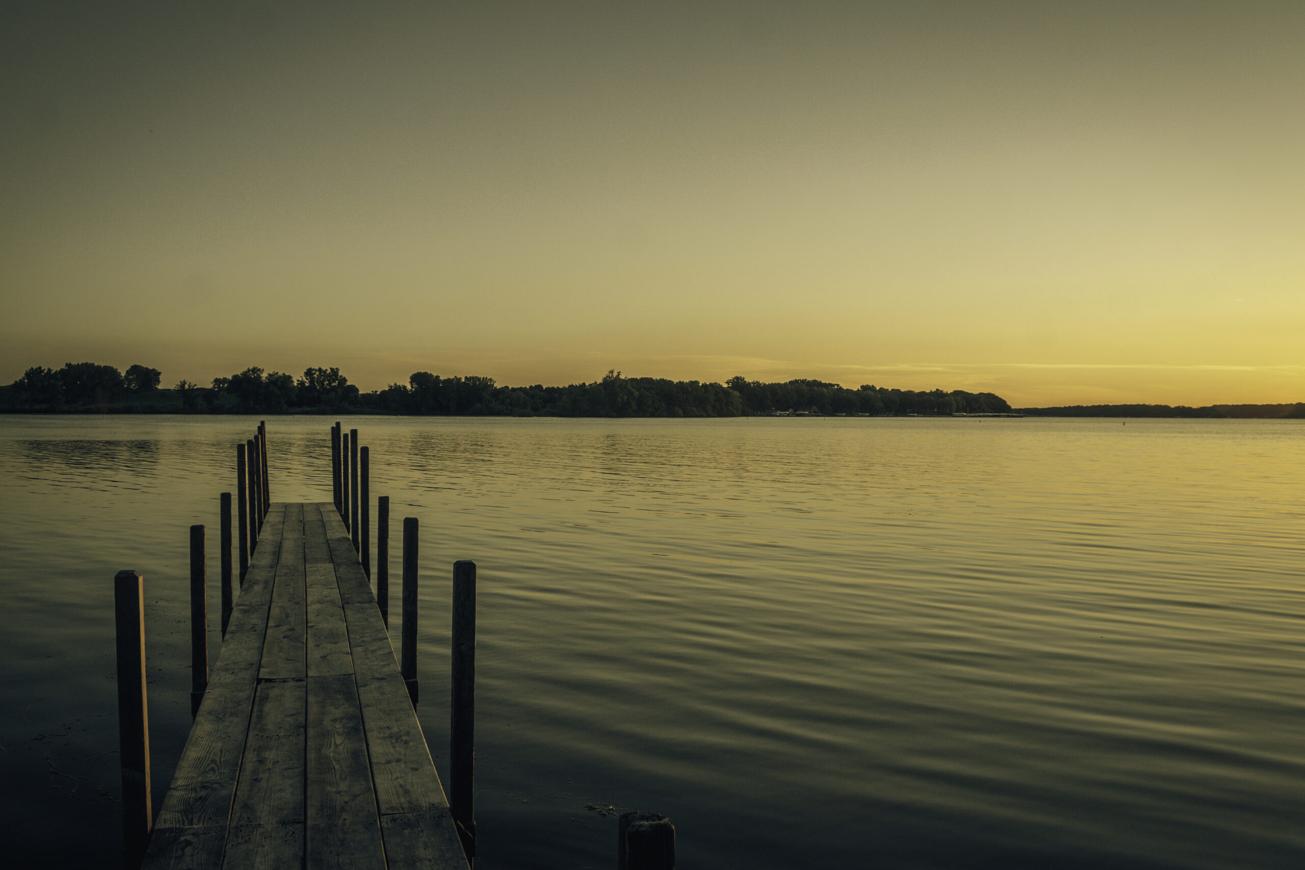 Sunrise on Lake Okoboji in the Summer 2020